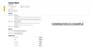 9/4/20XX
COMBINATION CV EXAMPLE
 