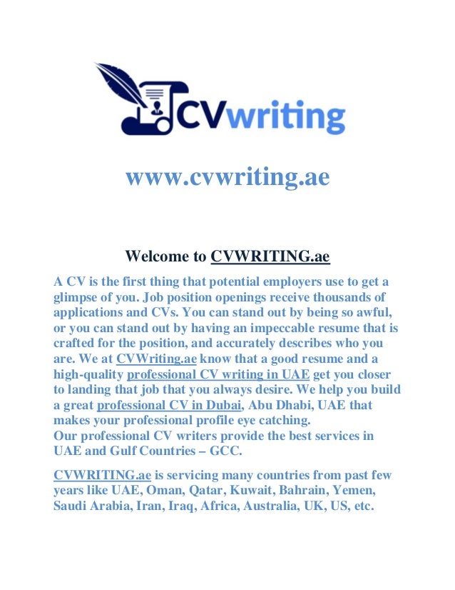 Professional cv writing in dubai
