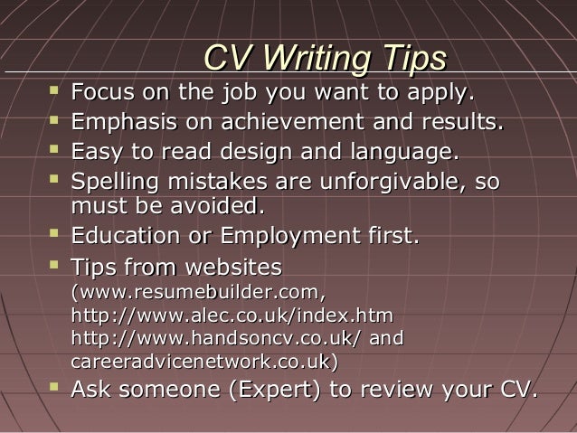 how to write a good cv by syed arslan rizvi