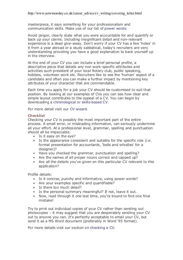 cv writing workshop cv print out