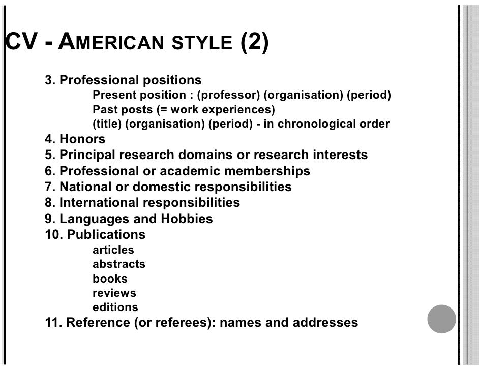academic resume samples