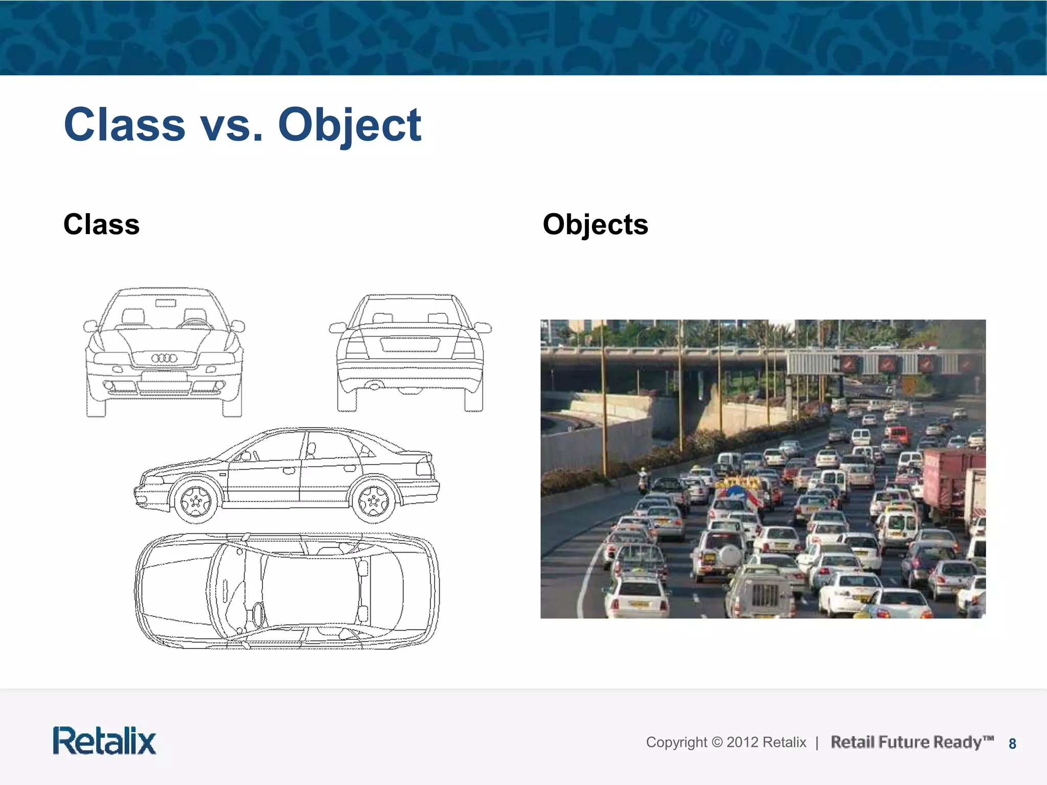 8Copyright © 2012 Retalix |
Class vs. Object
Class Objects
 