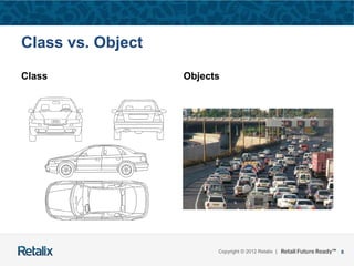 8Copyright © 2012 Retalix |
Class vs. Object
Class Objects
 