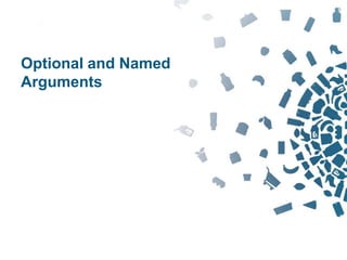 85Copyright © 2012 Retalix |
Optional and Named
Arguments
 