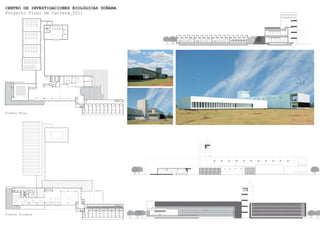 CENTRO DE INVESTIGACIONES BIOLÓGICAS DOÑANA
Proyecto Final de Carrera_2011
Planta Baja
Planta Primera
 
