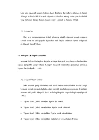 Al dharuriyat al-khams, konsep, skop serta applikasinya dalam kehidupan ...