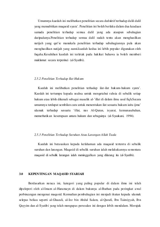 Al Dharuriyat Al Khams Konsep Skop Serta Applikasinya Dalam Kehidu