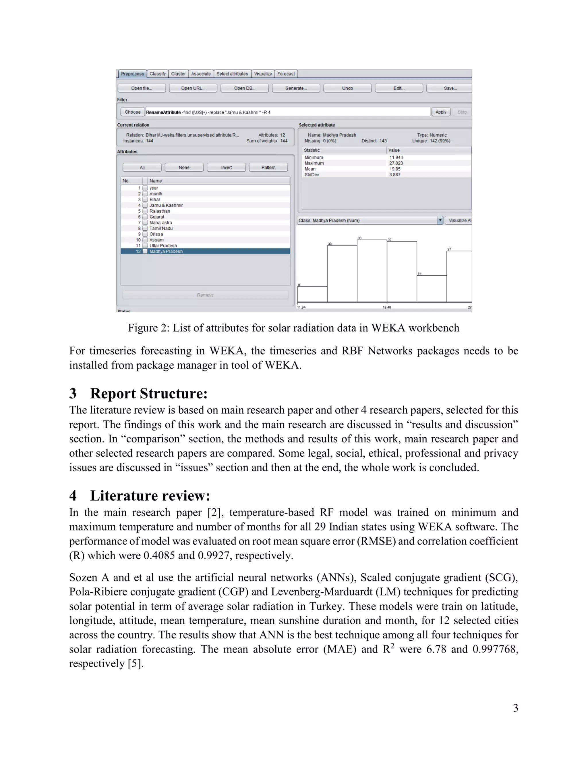 Solar Radiation monthly prediction and forecasting using Machine Learning technique