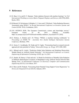 Solar Radiation monthly prediction and forecasting using Machine Learning technique