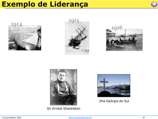 Exemplo de LiderançaIlha Geórgia do SulSir Ernest Shackleton