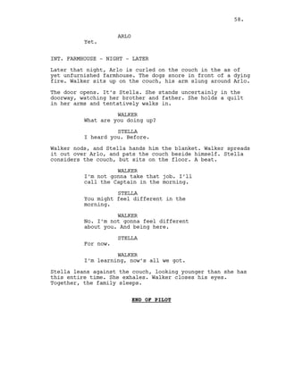 Pilot Script for Walker | PDF