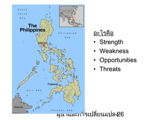 ???????
? Strength
? Weakness
? Opportunities
? Threats

???????????????????????
26

 