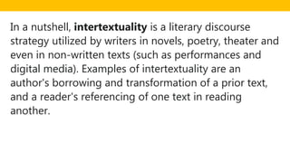 Creative Writing - Intertextuality.pptx