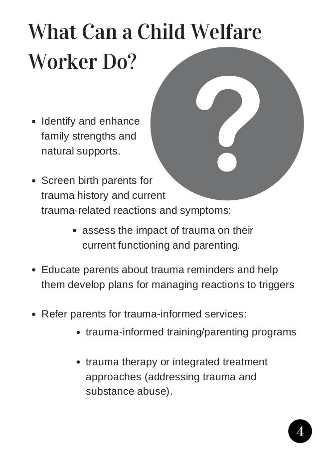 Child Welfare: Lesson 7 Handout