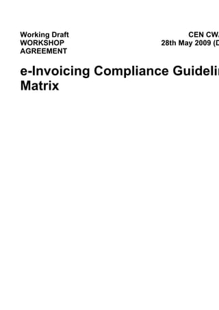 Cwa2b Draft E Invoicing Compliance Guidelines V0.90 B