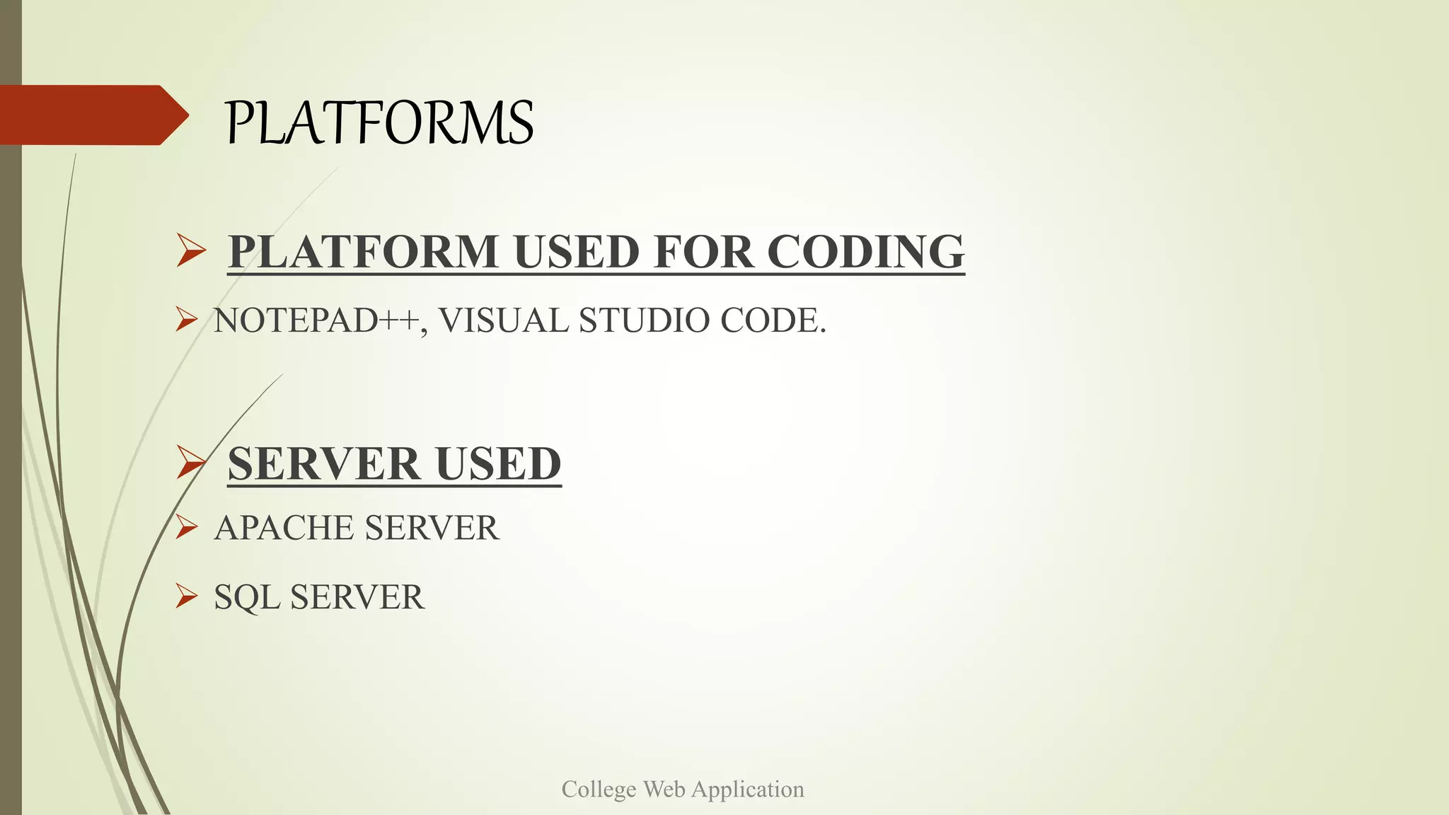 College Web Application | PPTX