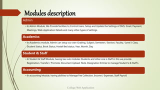 College Web Application | PPTX