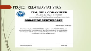 College Web Application | PPTX