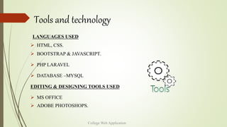 College Web Application | PPTX