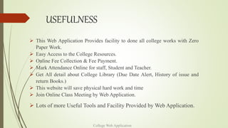 College Web Application | PPTX