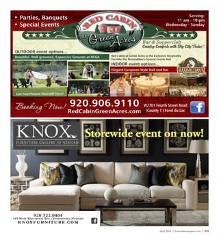 April 2016 | SceneNewspaper.com | R23
Storewide event on now!
 