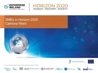 SMEs in Horizon 2020
Catriona Ward
 