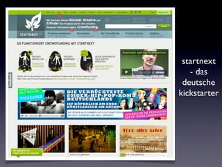 startnext
   - das
 deutsche
kickstarter
 