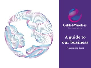 A guide to
our business
  November 2011
 