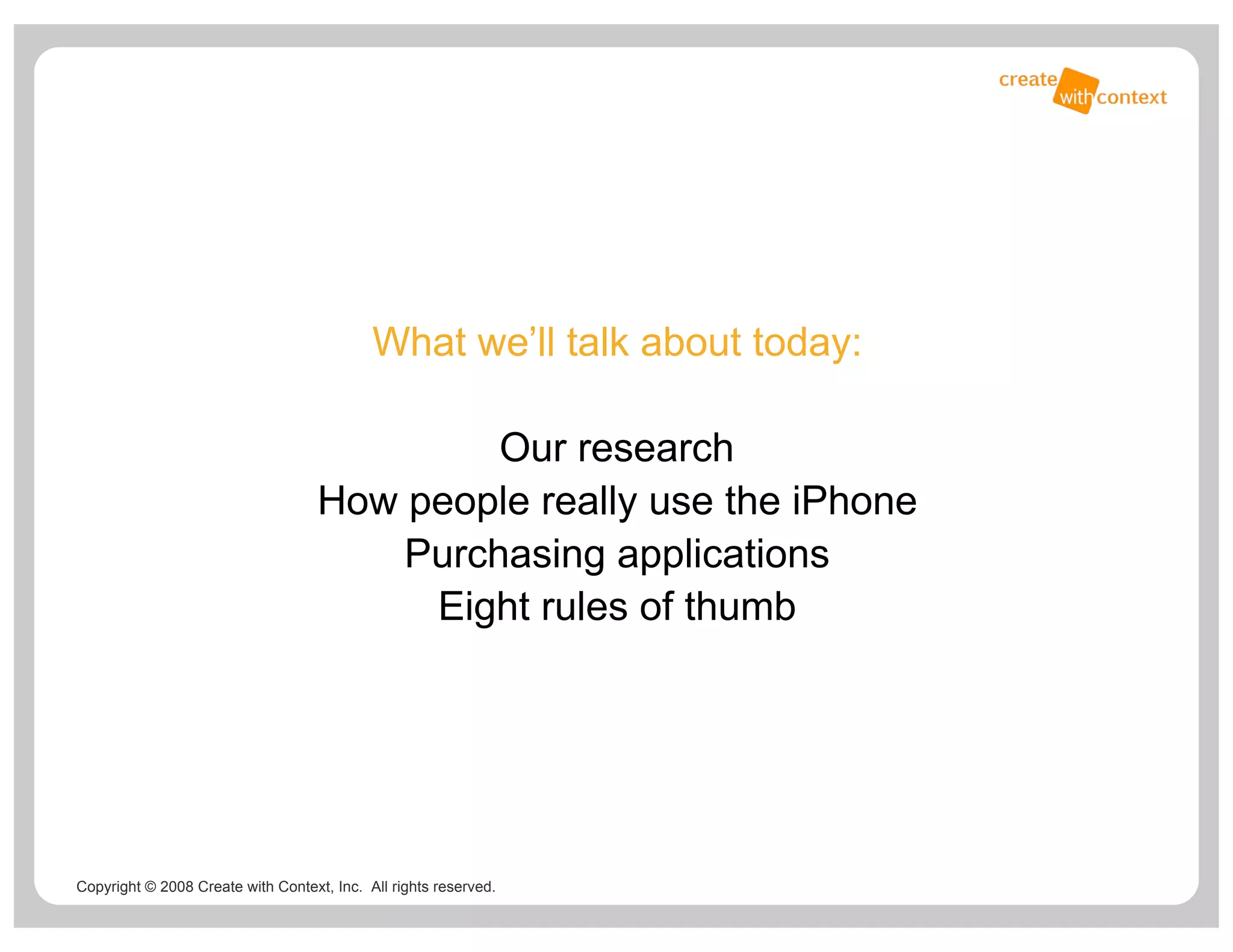 How People Use Iphone