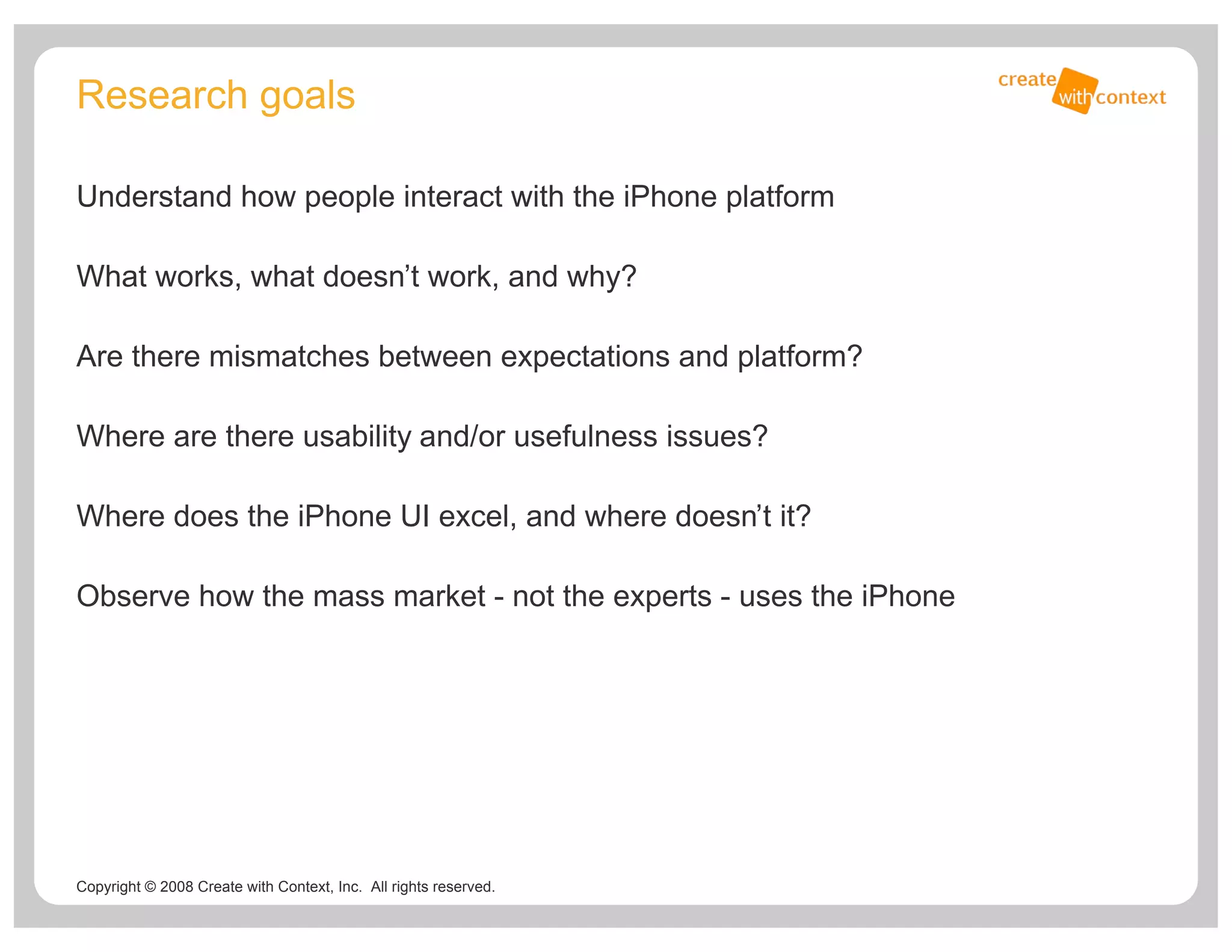 How People Use Iphone