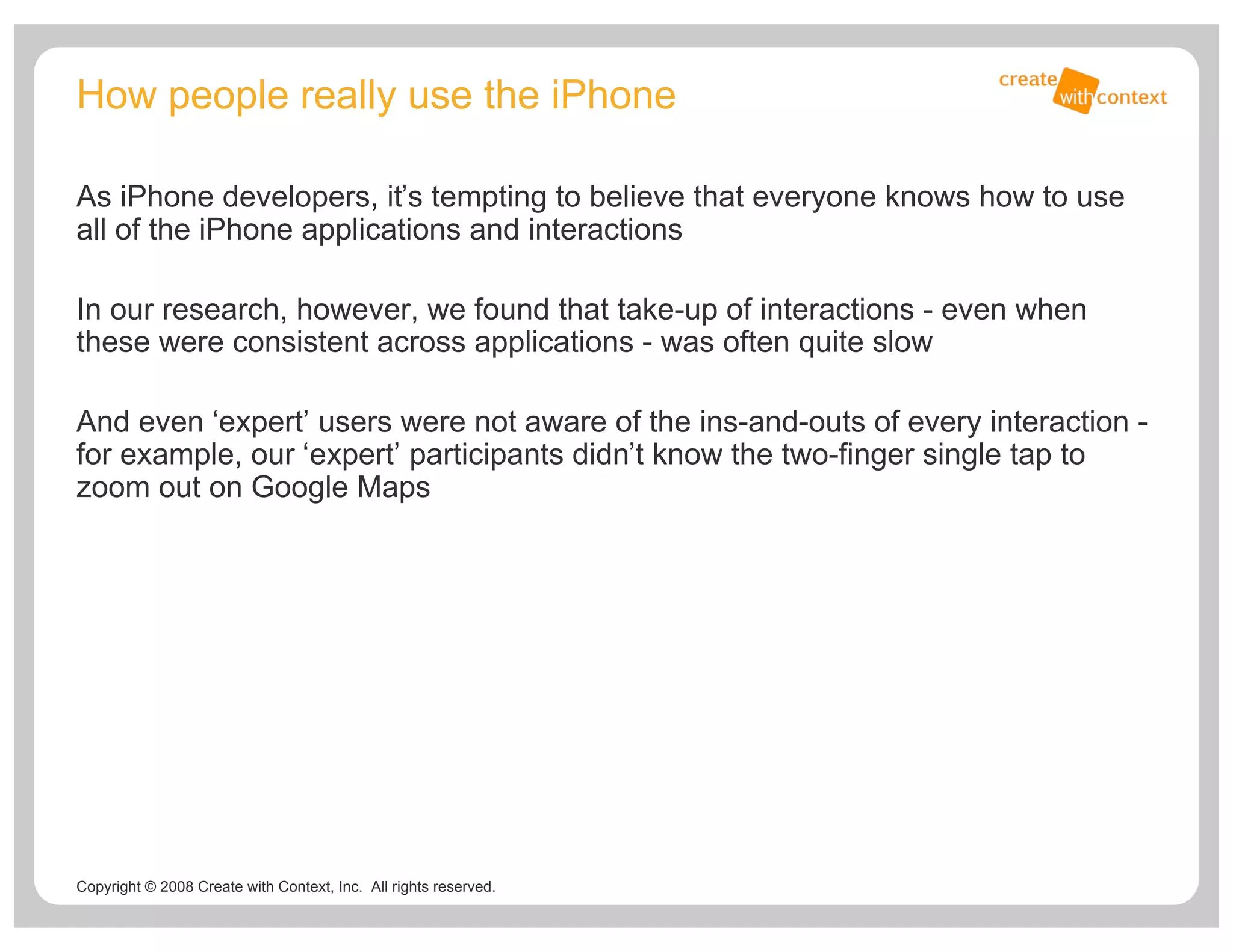 How People Use Iphone