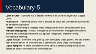 CW Coding Vocabulary List 25-26 Vocab of The Dau | PDF