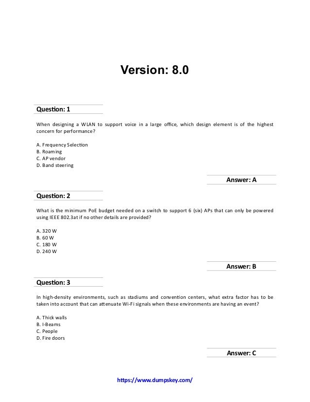 CWDP-304 Probesfragen