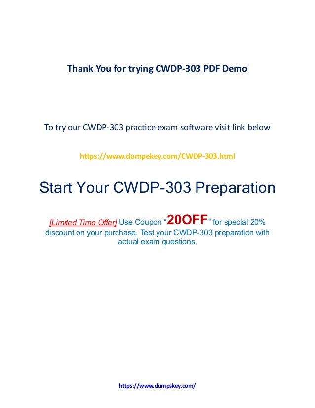 CWDP-304 Simulationsfragen