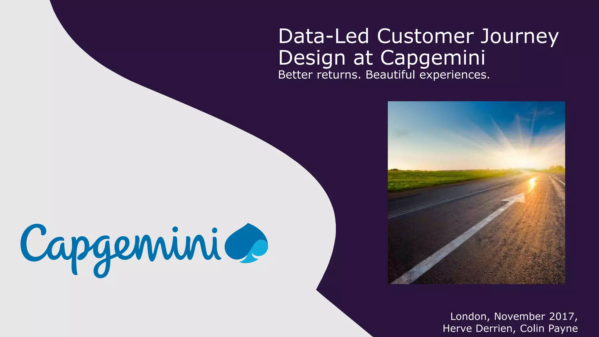 CWIN17 london data driven customer experience design - colin payne and ...