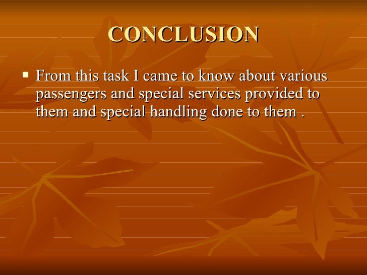 conclusion for aviation assignment