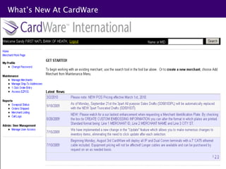 What’s New At CardWare
 