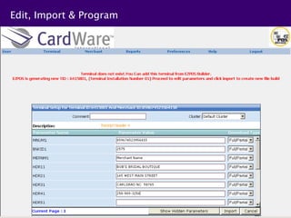 Edit, Import & Program
 