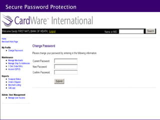 Secure Password Protection
 