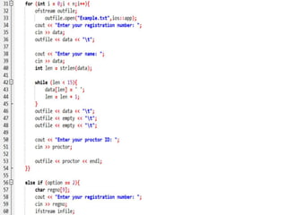 C++ with student management system project | PPTX