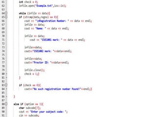 C++ with student management system project | PPTX