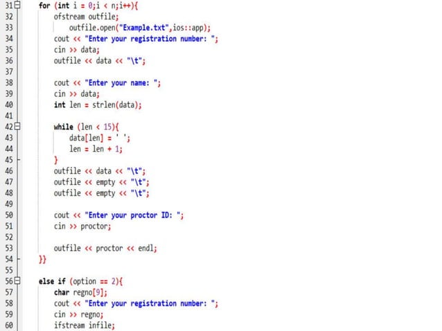 C++ with student management system project