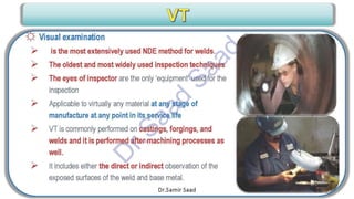 CWI & ASNT Visual Testing (VT) Level II Notes-Dr. Samir Saad
