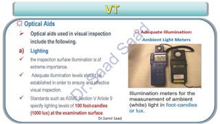 CWI & ASNT Visual Testing (VT) Level II Notes-Dr. Samir Saad