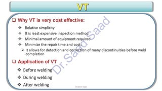CWI & ASNT Visual Testing (VT) Level II Notes-Dr. Samir Saad