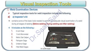 CWI & ASNT Visual Testing (VT) Level II Notes-Dr. Samir Saad