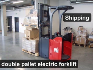 double pallet electric forklift
Shipping
 
