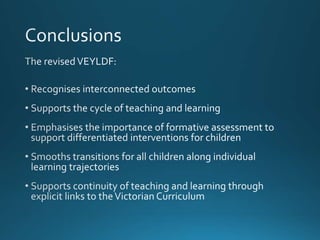 Veyldf Key Principles CWM-The Revised VEYLDF cohrssen-phillip-holwell | PPTX