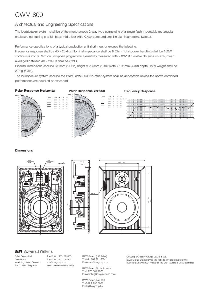 b&w cwm 800