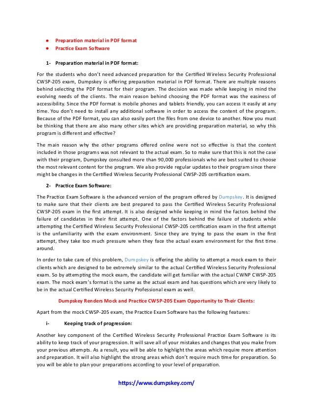 CWSP-207 Originale Fragen